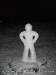 A snow man on Campus