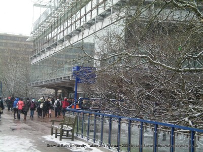 University of Bath in Snow